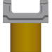 Бетонный водоотводный лоток BGF Мелкосидящий DN150, высота 100, с вертикальным водосливом, без уклон